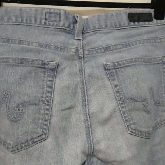 AG - ADRIANO GOLDSCHMIED | 30 R | Light Blue Flared Denim Jeans | Made In USA - Picture 11 of 16